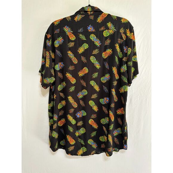 Molokai Surf Co. Men's Aloha Tropical Button Down Shirt Sz XL Pineapple Design - Picture 3 of 4